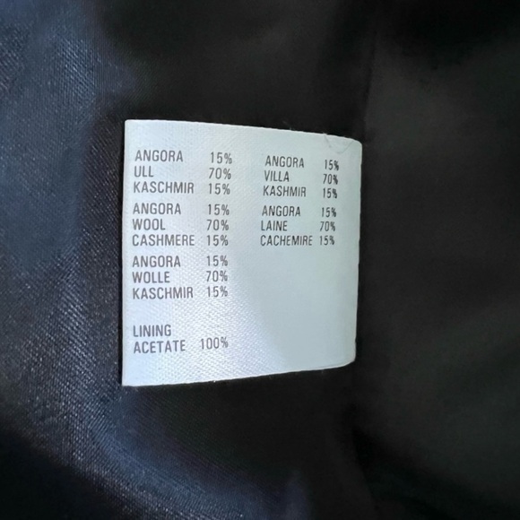 FEMINELLA Wool, Cashmere, Angora Blend Coat Made in
England Size L - Picture 9 of 12